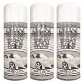 3X Auto Extreme White Gloss Spray Paint 400ml Spray Paint